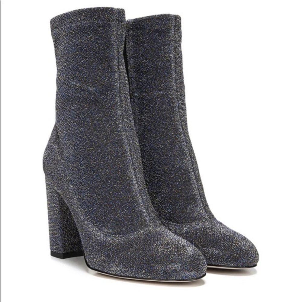 Sam Edelman Sparkling Black Heeled Boots